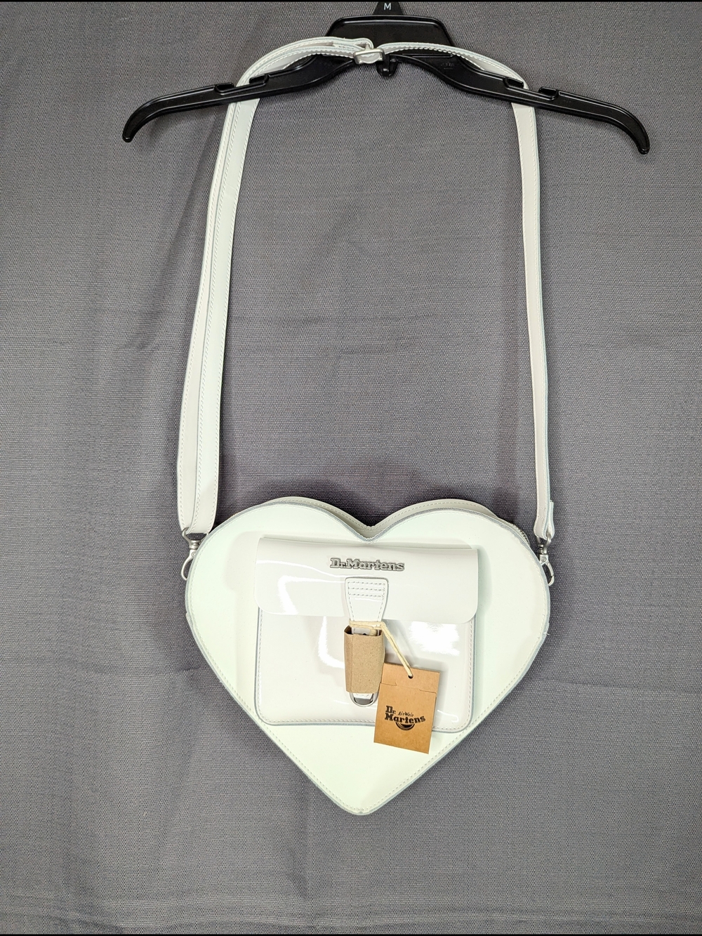 Dr Martens Purse White Heart Shaped Kiev Leather Adaptable Backpack Crossbody